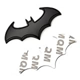 SKS Distribution® 3D Noir Batman Chauve-souris en acier inoxydable de haute qualité voiture emblème Badge en.