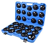 SLPRO® 31 pièces pour filtres à huile Coffret de clés pour filtres à huile 31 pièces pour desserrer et resserrer les ...