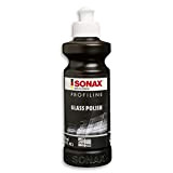 SONAX PROFILINE Glass polish (250 ml) polissage spécial sans silicone pour les surfaces vitrées sur voiture | Réf: 02731410