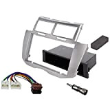 Sound Way Kit Montage Cadre de Radio Adaptateur autoradio 1 DIN / 2 DIN Compatible avec Toyota Yaris 2005-2011