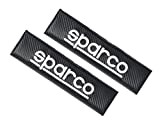SPARCO 1 Set de 2 Coussins Ceinture de sécurité Voiture Look Carbon Universel