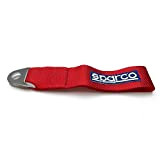 SPARCO Racing Ceinture de Crochet de remorquage - Rouge - Max. 3000kg - 16mm Trou - Homologation FIA