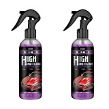 Spray de revêtement en céramique pour voiture 200 ml | Kit de cire de voiture pour produits d'entretien extérieur | ...