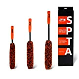 SPTA 3Pcs Premium en Microfibre Extra Fine pour Jantes de Voiture - pour Un Nettoyage Complet et Délicat des Jantes ...