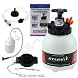 STARKIT PERFORMANCE Kit Complet purgeur de Frein Voiture (3 litres) avec adaptateurs multimarques + Bouteille de récupération Liquide de Frein. ...