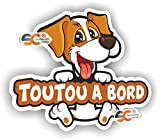 Sticker Toutou à Bord - Autocollant - Chien Club canin (Toutou à Bord)