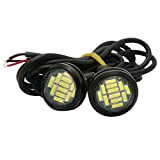 Taben Lot de 2 Ampoules LED 4040-12SMD « eagle eye » 23 mm, haute puissance pour feux arrière, feux de circulation diurnes, feux ...