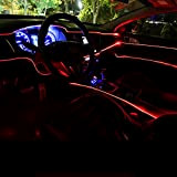 TABEN voiture lumière ambiante RGB APP contrôle lampe de lumière décorative bricolage Refit Flexible fibre optique tuyau 64 couleurs éclairage ...