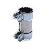 Takpart Collier de serrage double pour raccords de pot d'échappement - Borne de tuyau d’échappement diamètre 45 mm x 125 mm