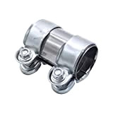 Takpart Collier de serrage double pour raccords de pot d'échappement - Borne de tuyau d’échappement diamètre 50 mm x 95 mm