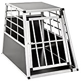 TecTake Cage Box Caisse de Transport pour Chien Mobile Aluminium - diverses Tailles au Choix - (Simple/Grand | No. 400651)