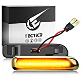 TECTICO LED Dynamique Marqueur latéral Clignotant séquentiel CE E8 12V 18 LED Jaune ambre Super brillant Compatible avec E46 Limo ...