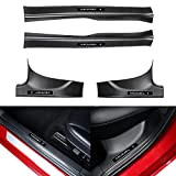 topfit Model 3 Protecteur de seuil de Porte Anti-Rayures Panneau de Protection intérieure en Fibre de Carbone ABS Plaque Couverture ...