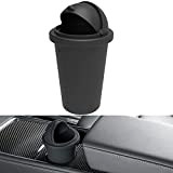 topfit voiture poubelle de voiture en silicone avec couvercle pour porte de voiture portable convient pour console porte gobelet Maison ...