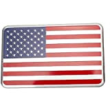 TOSSPER Voiture 3D American Drapeau Sticker Sticker Badge Emblem Sticker Sticker USA Flag Autocollants De Voiture Multicolore 8x5cm