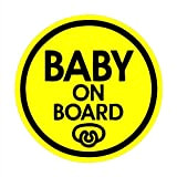 TOTOMO # ALI-025 Panneau d'avertissement de sécurité pour bébé sur Panneau avec Aimant pour Pare-Chocs de Voiture - Sucette pour ...