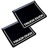 TRUCK DUCK® Lot de bavettes garde-boue universelles - 35 x 30 cm - Noir - Pour camion, remorque, remorque - ...
