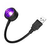 URAQT Lampe de Toit USB pour Voiture, Mini Lumière Voiture Intérieur Romantique USB LED avec 4 Couleurs et 9 Modes ...
