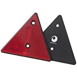 valonic Réflecteur triangulaire, 2 pièces - certifié selon ECE : R3.02 Class IIIA - 15cm - réflecteur pour remorque - ...