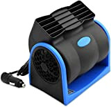 Ventilateur de voiture TOTMOX 12V, refroidisseur d'air de ventilateur de voiture électrique à ventilation puissante avec prise allume-cigare