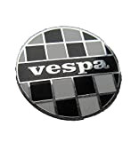 Vespa Badge circulaire en émail bicolore noir et blanc