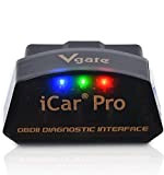 vgate iCar Pro Valise Diagnostic Auto OBD2 Bluetooth 4.0 (BLE) Scanner OBD2/Lecteur de Code OBDII Elm 327 V 2.3 pour ...