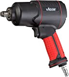 ViGOR V4800 Clé à chocs pneumatique - couple de desserrage maxi 1200 Nm, carré 12,5 mm (1/2 pouce) - visseuse ...