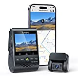 VIOFO Caméra de Voiture 2K Double A129 Plus Duo, Dashcam WiFi GPS, Surveillance du Stationnement 48h + Enregistrement d'urgence, Détection ...