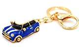 VmG-Store Mini Auto Cooper Porte-clés Bleu