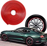 Voarge anneau de protection de roue de voiture, protéger la ligne de protection des pneus décoration en caoutchouc, anneau de ...