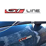 Voiture emblème GT Line Metal Autocollants Décoration Cover Garniture pour 3008 GT / 5008 GT 2017 2018 2019 Accessoires de ...