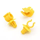 VVO Attaches - Supports de tige en plastique jaune pour Peugeot 2008, 207, 208, 3008, 308, Expert, Traveller (simple)