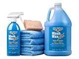 Wash Wax All Kit de Nettoyage de Voiture avec ou sans Eau Qualité Aéronautique pour Voiture, Camping-Car, Bateau, Moto Meilleure ...