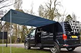 Wild Earth Auvent pare-soleil pour van, camping-car, caravane, 240 cm x 300 cm, gris foncé