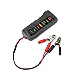 Winbang Testeur d'alternateur de Batterie, testeurs de Batterie de Digital LED de Moto de Voiture 12V