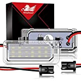 WinPower LED Éclairage plaque immatriculation auto ampoules super brillant CanBus Pas d'erreur 6000K xénon blanc froid 18 SMD Feux arrière, ...