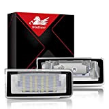 WinPower LED Éclairage plaque immatriculation Compatible avec Audi TT 18SMD Pas d'erreur, 2 Pièces