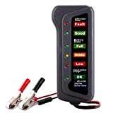 WOSOSYEYO Testeur de charge de batterie de voiture 12V 6 LED auto lumière numérique alternateur testeur pour outil de diagnostic ...