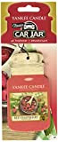 YANKEE CANDLE Classic Car Jar Red Raspberry Désodorisant pour Voiture, en Carton, Rouge, Parfum Framboise, Taille M