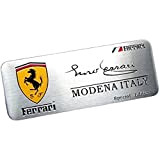 YCZHD Voiture 3D Métal Autocollants Tête De Voiture Emblème Badge Autocollant Adhésif Emblème Badge Stickers pour Ferrari California Roma Portofino ...