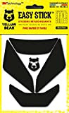 Yellow Bear© Easy Iron, Kit 5 Stickers Rétro réfléchissants REPOSITIONNABLES, pour Casque Moto, 3M™ Technology, Noir