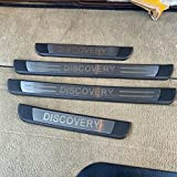 yeSJRL 4 pièces Autocollants de Protection de seuil de Porte de Voiture en Acier Inoxydable pour Land Rover Discovery 3 ...