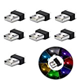 YoMaris Lumières d'ambiance intérieure de Voiture USB LED, 7pcs Plug-in 5v Universel Mini LED lumières USB pour Voiture intérieur du ...