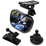 YQZ Miroir de Voiture pour bébé pour siège arrière, rétroviseur de sécurité pour bébé avec Ventouse et Clip, Miroir de ...