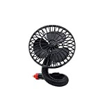 YUN&DSC Car Fan Mini Fan Auto Accessoires d'été 5 pouces Inline voiture électrique utilisation du ventilateur d'air de voiture circulateurs ...