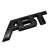 ZJRung 3D ABT Logo Autocollant de Voiture en Métal Insigne d'emblème Automatique Noir Badge Emblème de Voiture pour A3 A4 ...
