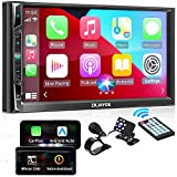 ZKJAYOE Autoradio 2 DIN Compatible avec Apple CarPlay & Android Auto & Assistant Vocal, Écran Tactile HD 7 Pouces avec ...